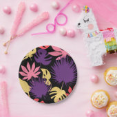 Assiettes En Carton Motif feuille tropical sans couture (Fête)