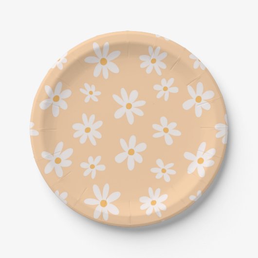 Assiettes En Carton Motif Fleur Cute Daisy (Devant)