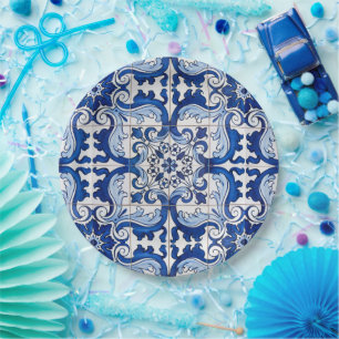 Assiettes En Carton Motif floral antique