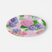Assiettes En Carton Motif floral aquarelle (Angle)