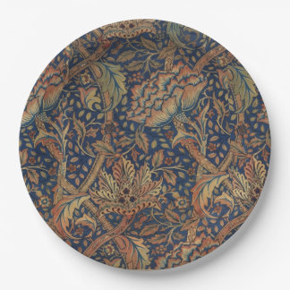 Assiettes En Carton Motif floral broderie vintage windrush Morris