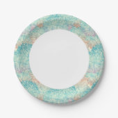 Assiettes En Carton Motif Floral Doodle Multicolor (Devant)