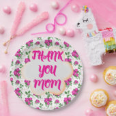Assiettes En Carton Motif floral personnalisé et sur mesure (Fête)
