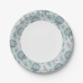 Assiettes En Carton Motif floral rétro avec fleurs viburnum (Devant)