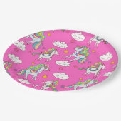 Assiettes En Carton Motif Funny Unicorn mignonne (Angle)