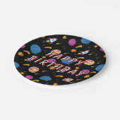 Assiettes En Carton Motif Galaxy Voyage en vaisseau spatial (Angle)