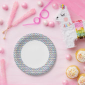 Assiettes En Carton Motif géométrique (Fête)