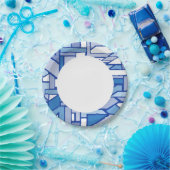 Assiettes En Carton motif géométrique 2 (Fête)