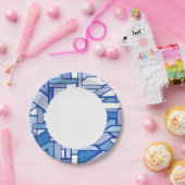Assiettes En Carton motif géométrique 2 (Fête)