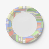 Assiettes En Carton motif géométrique 3 (Devant)