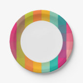 Assiettes En Carton motif géométrique Abstrait (Devant)