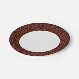 Assiettes En Carton motif géométrique moderne ethnique 2
