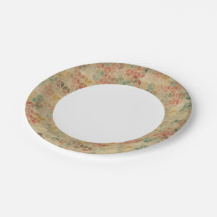 Assiettes En Carton motif géométrique rétro 5