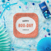Assiettes En Carton Motif Ghosts mignon Happy 'Boo Day' Personnalisé (Fête)