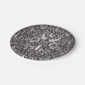 Assiettes En Carton Motif gothique monochrome (Angle)