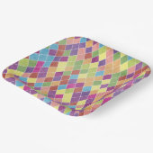 Assiettes En Carton Motif Grunge Harlequin (Angulaire)