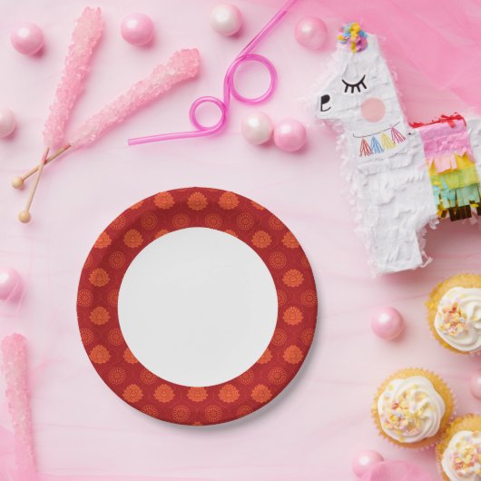 Assiettes En Carton Motif indien (Fête)