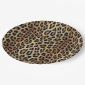 Assiettes En Carton Motif léopard, tigre, peau de léopard, tendance, (Angle)