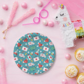 Assiettes En Carton Motif Médicale d'icône (Fête)