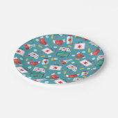 Assiettes En Carton Motif Médicale d'icône (Angle)