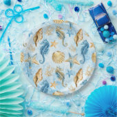 Assiettes En Carton Motif mer et océan (Fête)