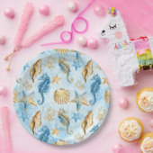 Assiettes En Carton Motif mer et océan (Fête)
