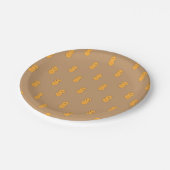 Assiettes En Carton Motif mignon d'arachide (Angle)