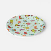 Assiettes En Carton Motif mignon d'oiseaux Whimsical à main (Angle)