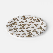 Assiettes En Carton Motif mignon drôle d'Emoji de dunette (Angle)