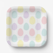 Assiettes En Carton Motif moderne Pastel Egg | Bonne Pâques (Recto)