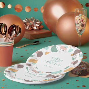 Assiettes En Carton Motif moderne sans couture