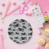 Assiettes En Carton Motif moto (Fête)