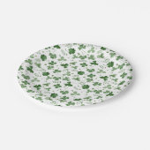 Assiettes En Carton Motif mou de shamrock d'aquarelle (Angle)