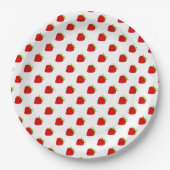 Assiettes En Carton Motif mûre fraise (Devant)