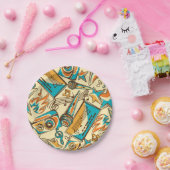 Assiettes En Carton Motif musical (Fête)