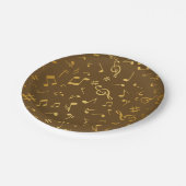Assiettes En Carton Motif musical (Angle)