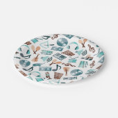 Assiettes En Carton Motif musical (Angle)