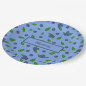 Assiettes en Carton motif Myrtilles (Angle)