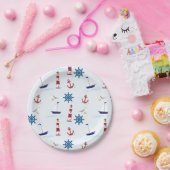 Assiettes En Carton Motif nautique (Fête)