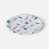 Assiettes En Carton Motif nautique (Angle)