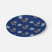 Assiettes En Carton Motif nautique (Angle)