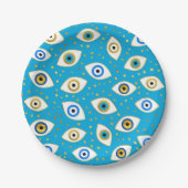 Assiettes En Carton motif Nazar Eye Amulet #5 (Devant)