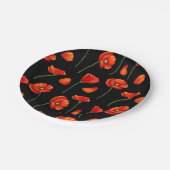 Assiettes En Carton motif noir (Angle)