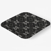 Assiettes En Carton Motif noir afrocentrique (Angulaire)