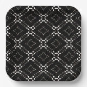 Assiettes En Carton Motif noir afrocentrique (Recto)