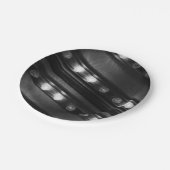 Assiettes En Carton Motif noir et blanc Twinkle Lights (Angle)