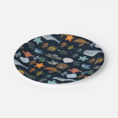 Assiettes En Carton Motif Océan Habitants (Angle)