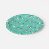 ASSIETTES EN CARTON MOTIF OISEAU DE GULL SEAGULLS (Angle)