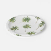 Assiettes En Carton Motif palmier (Angle)