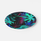 Assiettes En Carton Motif palmier (Angle)